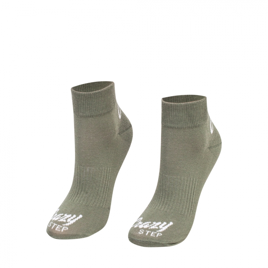 Sportovní kotníkové ponožky zelené olive